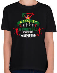 printfashion Portugál csapat - Gyerek póló - Fekete (10857009)