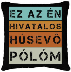 printfashion Hivatalos húsevő póló - Párnahuzat, Díszpárnahuzat - Fekete (8204194)