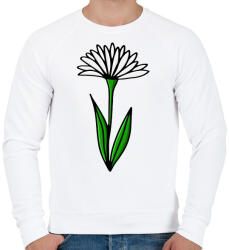 printfashion virág-001 - Férfi pulóver - Fehér (2323255)