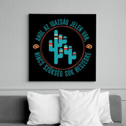 printfashion Ahol az igazság - Arapahó indián - Vászonkép - Fekete (7604602)