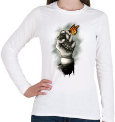 printfashion A remény jele - Női hosszú ujjú póló - Fehér (364022)