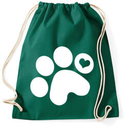 printfashion Mancsimádat - Sportzsák, Tornazsák - Sötétzöld (212739)