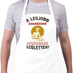 printfashion Szakács szülinapja október - Kötény - Fehér (5740797)