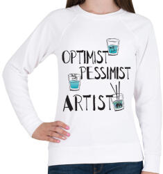 printfashion glass. artist. b - Női pulóver - Fehér (15688723)