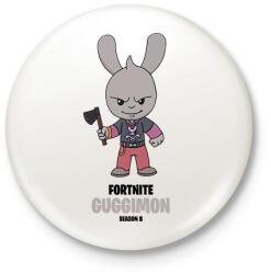 printfashion Guggimon - Fortnite Season 8 - Kitűző, hűtőmágnes - Fehér (5698478)