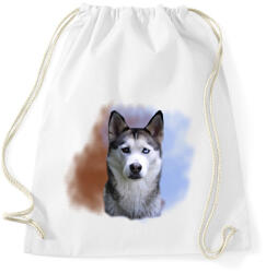printfashion husky-portré - Sportzsák, Tornazsák - Fehér (1604841)
