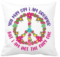 printfashion You may say i am dreamer - Párnahuzat, Díszpárnahuzat - Fehér (7107070)