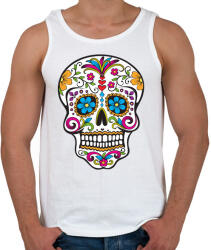 printfashion mexikói Koponya, - Férfi atléta - Fehér (4723985)