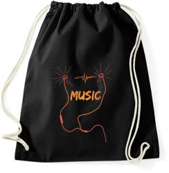 printfashion music - Sportzsák, Tornazsák - Fekete (4139663)