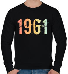 printfashion 1961 - Férfi pulóver - Fekete (11816758)