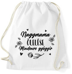 printfashion Nagymama ölelése - Fekete - Sportzsák, Tornazsák - Fehér (7063365)