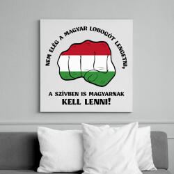 printfashion Magyarnak kell lenni! - Vászonkép - Fehér (7417619)