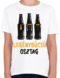 printfashion Legénybúcsú - Gyerek póló - Fehér (4883251)