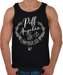 printfashion Piff Anyukám Ez egy Lánybúcsú - Férfi atléta - Fekete (7269643)