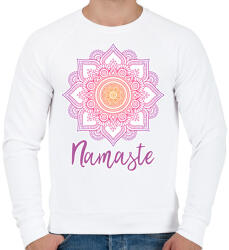 printfashion Namaste - Férfi pulóver - Fehér (14510126)