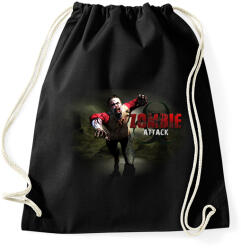 printfashion Zombie_Attack - Sportzsák, Tornazsák - Fekete (535611)