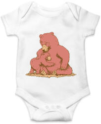 printfashion Medve család - Baba Body - Fehér (13012828)