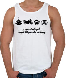 printfashion simlpe things - Férfi atléta - Fehér (2924417)