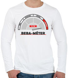 printfashion Beba-méter - Férfi hosszú ujjú póló - Fehér (6208048)