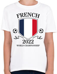 printfashion French 2022 - Gyerek póló - Fehér (10791784)