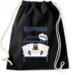 printfashion Sleepybara - Sportzsák, Tornazsák - Fekete (14184121)
