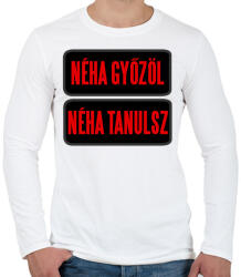 printfashion néha. . . - Férfi hosszú ujjú póló - Fehér (3396182)