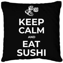 printfashion EAT SUSHI - Párnahuzat, Díszpárnahuzat - Fekete (10365193)