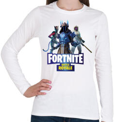 printfashion Fortnite battle royale 2 - Női hosszú ujjú póló - Fehér (4690535)