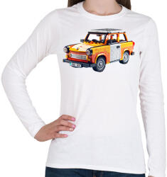 printfashion LEGO Trabant - Retro autó - Női hosszú ujjú póló - Fehér (15533360)