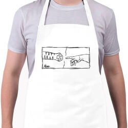 printfashion Meow - Kötény - Fehér (4909569)