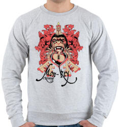 printfashion Majom bosszú - Férfi pulóver - Sport szürke (31420)