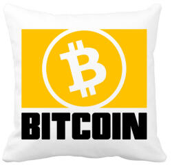 printfashion Bitcoin - Párnahuzat, Díszpárnahuzat - Fehér (6062825)