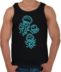 printfashion Medúza - Férfi atléta - Fekete (3474217)