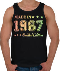 printfashion 1987 - Férfi atléta - Fekete (6168697)