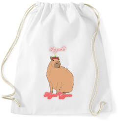 printfashion Capybara - Capycorn #2 - Sportzsák, Tornazsák - Fehér (13781469)