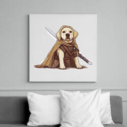 printfashion Obi Van Labrador - Vászonkép - Fehér (16705151)