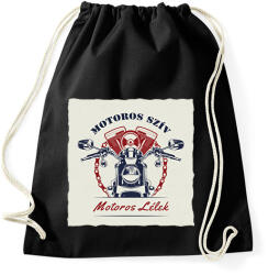 printfashion Motoros szív, motoros lélek - Sportzsák, Tornazsák - Fekete (6362548)
