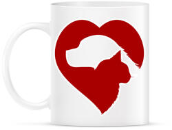 printfashion Love pets - Bögre - Fehér (2538029)