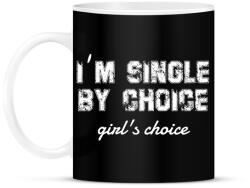 printfashion I'm single by choice - white - Bögre - Fekete (7285831)