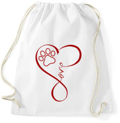 printfashion Szeresd az állatokat - Sportzsák, Tornazsák - Fehér (1218653)
