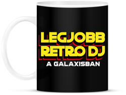 printfashion LEGJOBB RETRO DJ A GALAXISBAN - Bögre - Fekete (11575128)