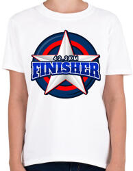 printfashion 42.2 KM FINISHER 2 - Gyerek póló - Fehér (9537192)