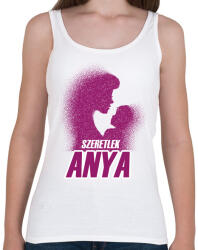 printfashion Szeretlek anya - Női atléta - Fehér (4779621)