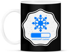 printfashion KARÁCSONY LOADING - Bögre - Fekete (9554367)