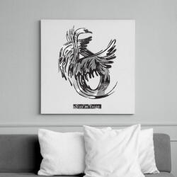 printfashion Swan - Vászonkép - Fehér (6621251)