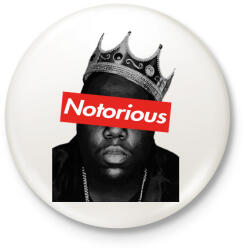 printfashion Notorious Big - Kitűző, hűtőmágnes - Fehér (3081109)