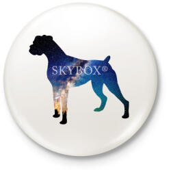 printfashion Sky boxer - Kitűző, hűtőmágnes - Fehér (3077128)