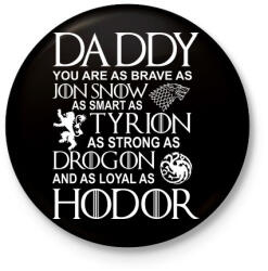 printfashion Apa GOT - Kitűző, hűtőmágnes - Fekete (3097581)