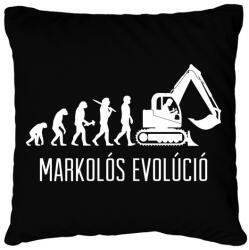 printfashion Markolós evolúció - Párnahuzat, Díszpárnahuzat - Fekete (4763312)