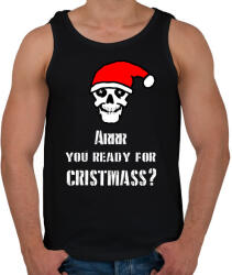 printfashion AREEE YOU READY FOR CHRISTMASS - Férfi atléta - Fekete (1922315)